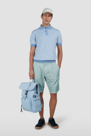 x Paul & Shark Linen/Cotton 1 pince Bermuda Short - Ether