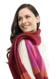 Apu Kuntur Alegro Karo Royal Alpaca Sjaal - rot/orange