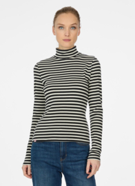 Ragwear Janelle Long Stripes Shirt - Dark Grey