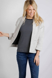 Weird Fish Santosh Cropped Macaroni Cardigan - Ecru