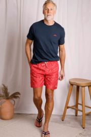 Weird Fish Belukha Printed Swim Shorts - Radical Red