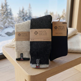 Noorse Wollen Sokken Eskimo (80% virgin superior wool) - Dark grey