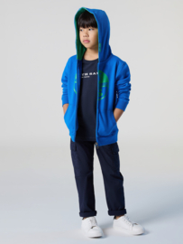 North Sails Hoodie Full Zip Sweatshirt  w Graphic - Royal