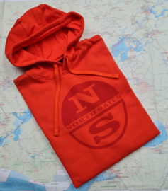 North Sails Hoodie Sweatshirt W/Graphic - Bright Orange