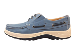 Sommerset Somerton Leather Boat Shoe Slip in / Instapper - Jeans