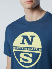 North Sails SS T-Shirt with Graphic  - Dark Denim