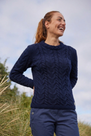 Mousqueton LAITA Ierse merino trui - Navy