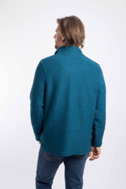 Weird Fish Cruiser 1/4 Zip Eco Macaroni Sweatshirt - Deep Sea Blue
