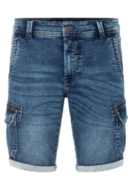 Timezon Slim Stanley TZ Short - indigo water wash