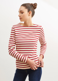 Saint James Meridame II Breton Striped shirt - Ecru/Persan