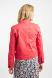 Weird Fish Rosanna Canvas Jacket - Flamingo