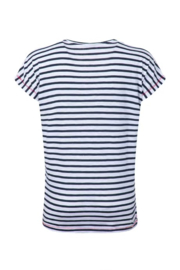 Weird Fish Liora Embroidered Pocket T-Shirt - Navy