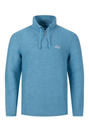 A Weird Fish Cruiser 1/4 Zip Eco Macaroni Sweatshirt - Bluebird