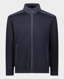 Paul & Shark Typhoon Wool FZ Sweater - Navy