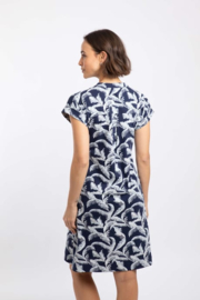 Weird Fish Suffolks Organic Cotton Printed Jersey Dress - Ink