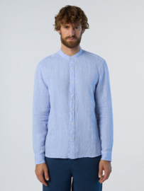North Sails Shirt Long Sleeve Mandarine Collar - Acquarius