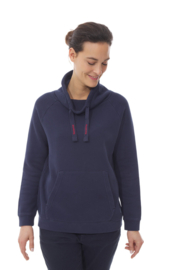 Mousqueton Lara Sweater met grote kraag - Marine