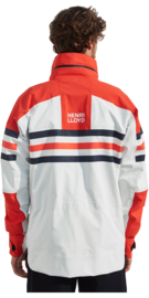 Henri Lloyd FREMANTLE STRIPES HOOD JACKET - white/orange