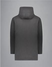 Paul & Shark Save the sea Re-Goose Down urban parka with Shark fin - Grey