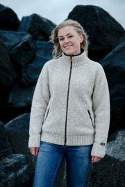 Norwool Noors Vest  - 100% pure nieuwe scheerwol - ecru gemêleerd (uniseks)