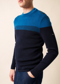 Saint James Bretagne Sailor Jumper - Marine/Lac