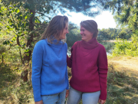 Emerald DEGERÖ Roll Neck Wool Sweater - Wino