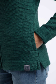 Weird Fish Chicoa Macaroni Vest - Forest Green