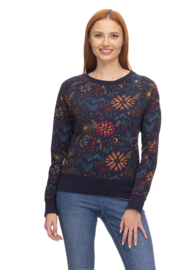 Ragwear Johanka Print Sweater - Navy