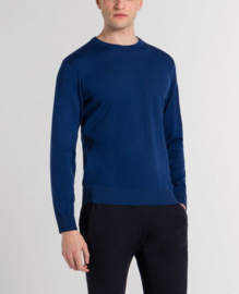 Paul & Shark 4 seasons merino wool round neck pull cobalt blue