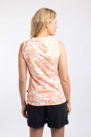 Weird Fish Nonno Printed Jersey Vest - Sorbet