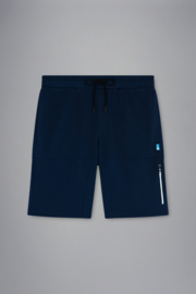 Paul & Shark Seaqual Yarn bermuda with Shark print - Navy