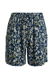 Weird Fish Sundance Eco Viscose Printed Shorts - Ensign Blue SS22