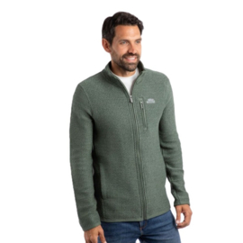 Weird Fish Transom Full Zip Eco Macaroni - Army Green