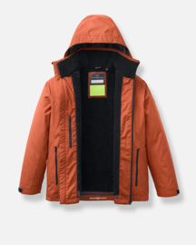 Henri Lloyd Women's Polar Breeze Hooded jacket - Burnt Orange