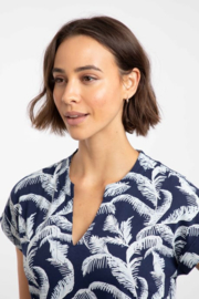 Weird Fish Suffolks Organic Cotton Printed Jersey Dress - Ink