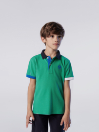 North Sails SS Polo with Graphic - Garden Green