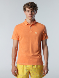 North Sails SS Polo with Logo - Melon