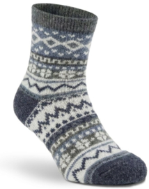 Fellhof Alpaka Hygge Socken Kids 2er Pack - Blauw