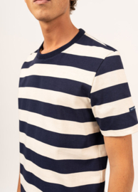 Saint James Pirou shirt ss - marine/ecru