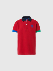 North Sails SS Polo with Graphic - Red