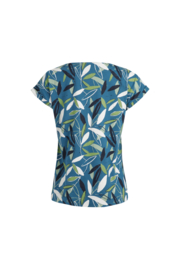 Weird Fish Paw Paw Organic Printed Jersey Tee - Deep Sea Blue