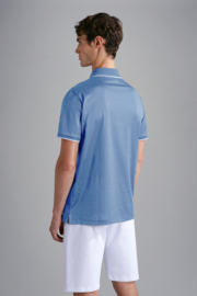 Paul & Shark Cotton Poloshirt with Pocket  -  Light Blue