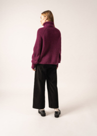 Saint James Albertville Turtleneck Sweater - Prune