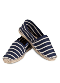 Saint James Striped Espadrilles - marine/blanc