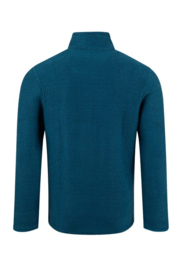 Weird Fish Cruiser 1/4 Zip Eco Macaroni Sweatshirt - Deep Sea Blue