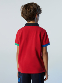 North Sails SS Polo with Graphic - Red