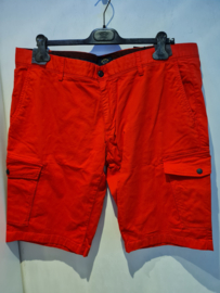 Paul & Shark Soft Strech Organic Cotton Cargo Bermuda - Red