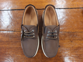 Sommerset Somerton Leather Boat Shoe Slip in / Instapper - Dark Brown
