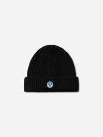 North Sails Beanie - Woolmix - Poseidon / White / Navy / Black