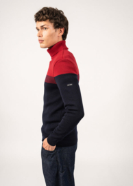 Saint James Bretagne Roulé sailor jumper - marine/persan